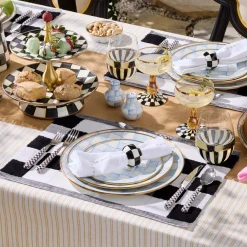 Sky Check Dinner Plate