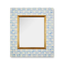Sky Check Enamel Wall Mirror