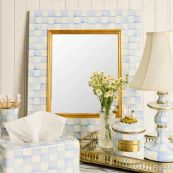 Sky Check Enamel Wall Mirror