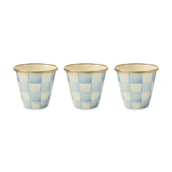 Sky Check Herb Pots, Set of 3