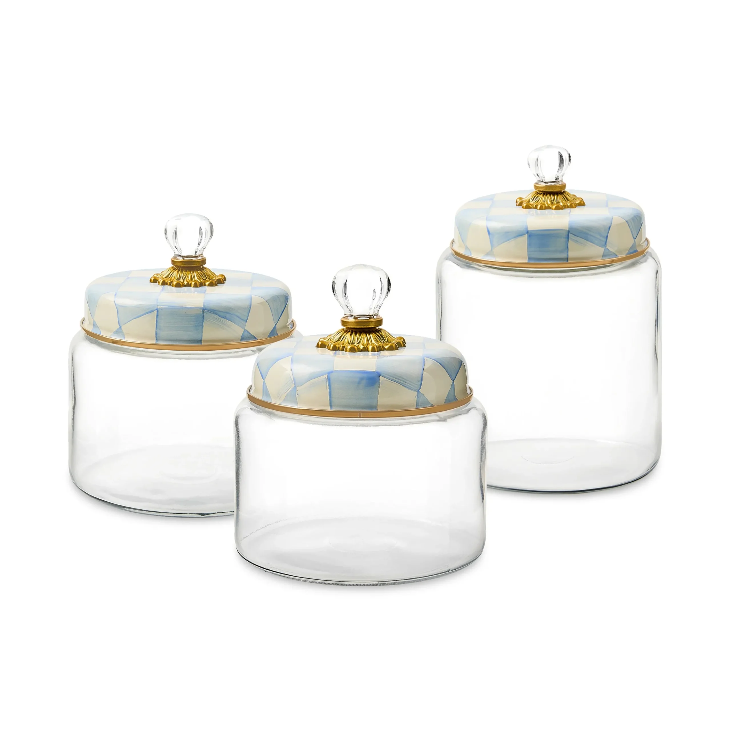 Sky Check Large Kitchen Canister