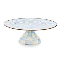 Sky Check Large Pedestal Platter