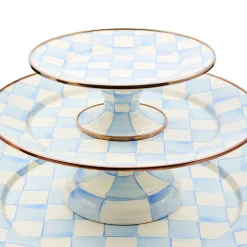 Sky Check Large Pedestal Platter