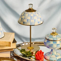 Sky Check LED Rechargeable Dome Table Lamp