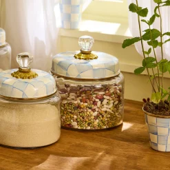 Sky Check Medium Kitchen Canister