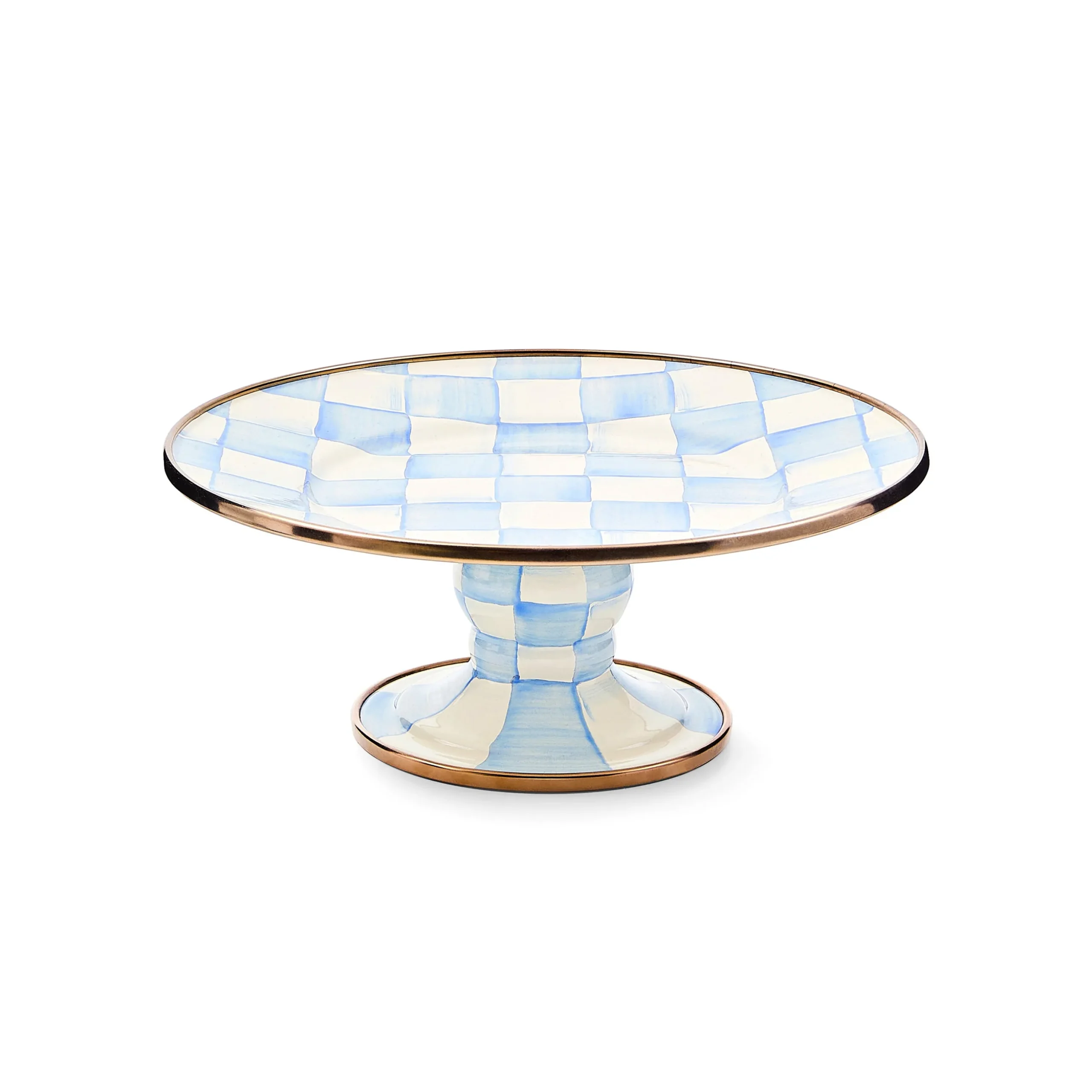 Sky Check Mini Pedestal Platter