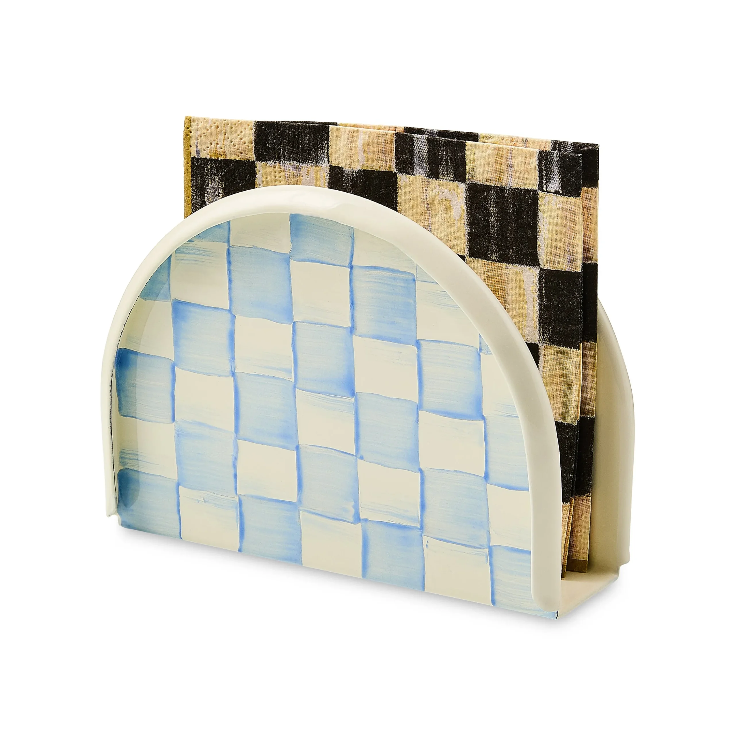 Sky Check Napkin Holder