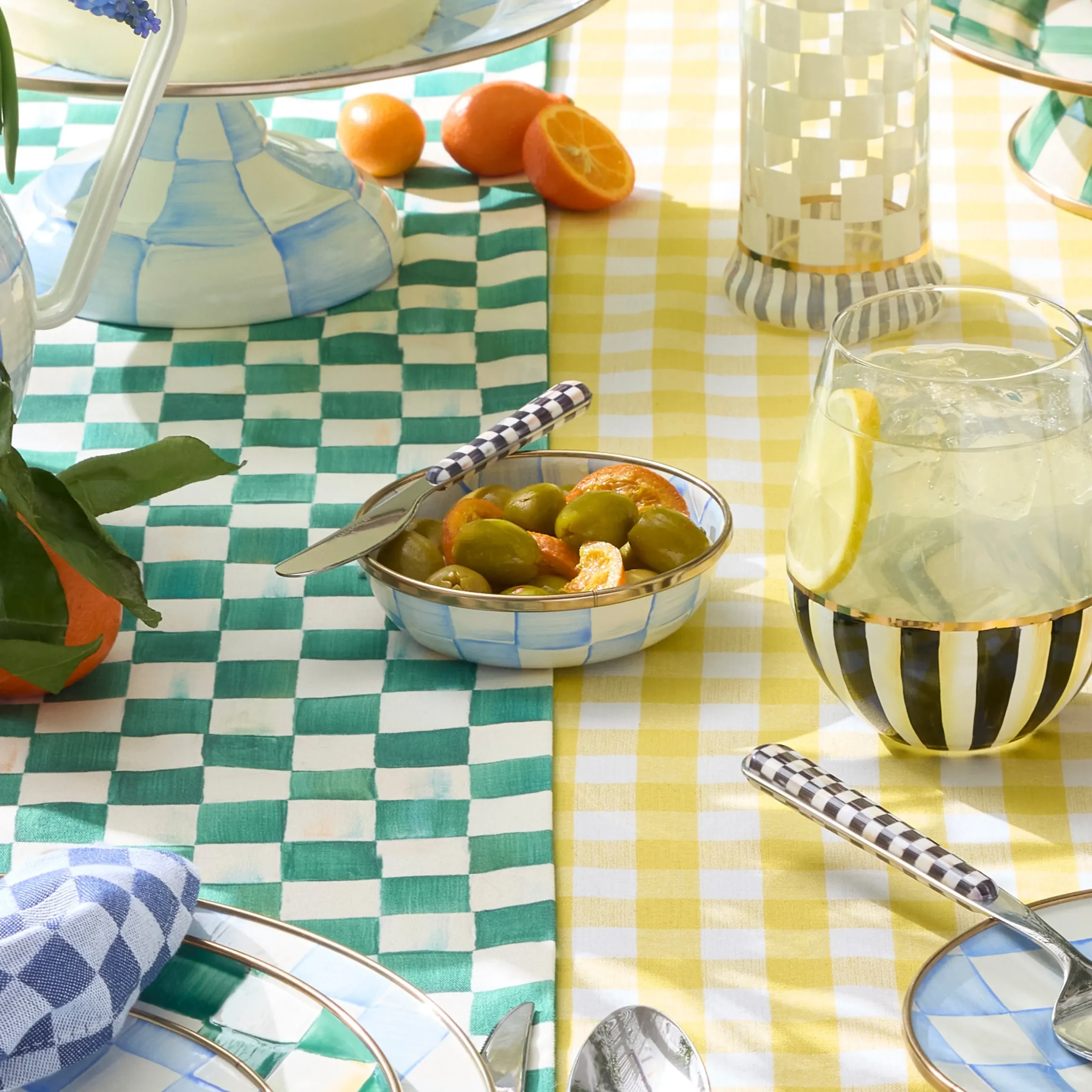 Sky Check Relish Dish