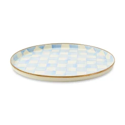 Sky Check Round Tray