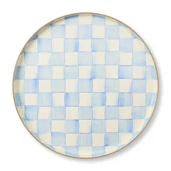 Sky Check Round Tray