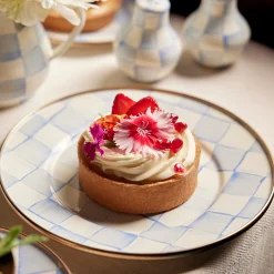 Sky Check Salad/Dessert Plate