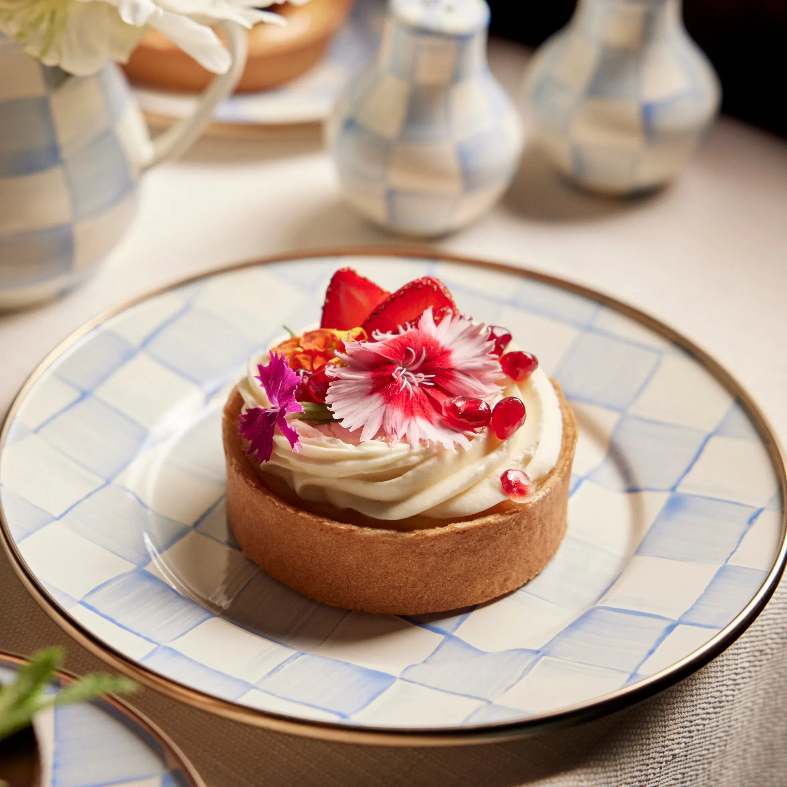 Sky Check Salad/Dessert Plate