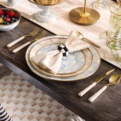 Sky Check Salad/Dessert Plate