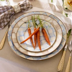 Sky Check Salad/Dessert Plate