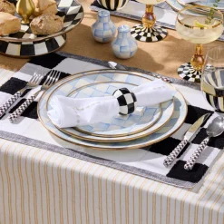Sky Check Salad/Dessert Plate