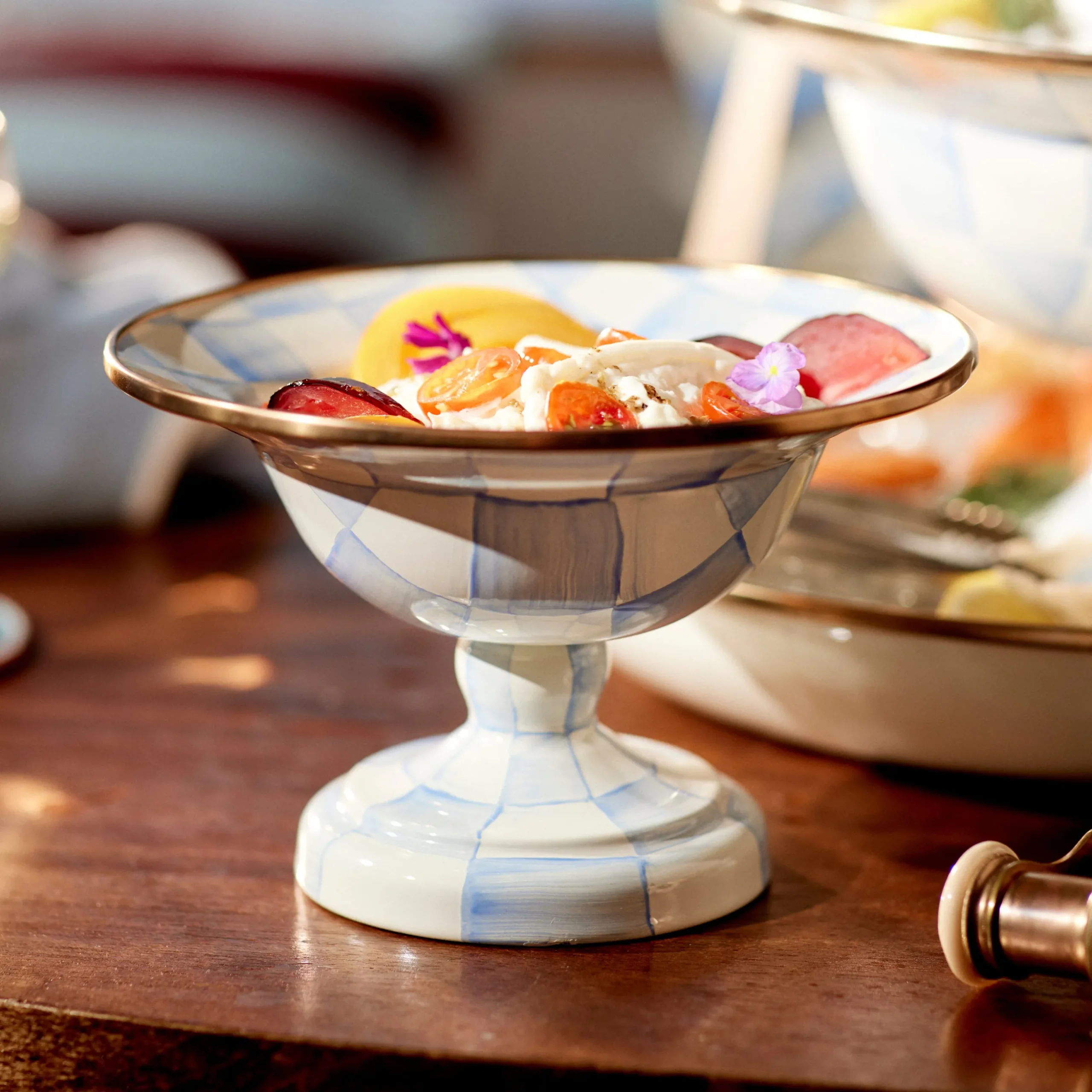 Sky Check Small Compote