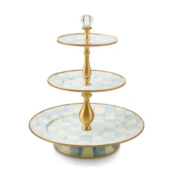 Sky Check Three Tier Sweet Stand