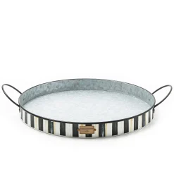 Spectator Galvanized Serving Trays, Set of 2