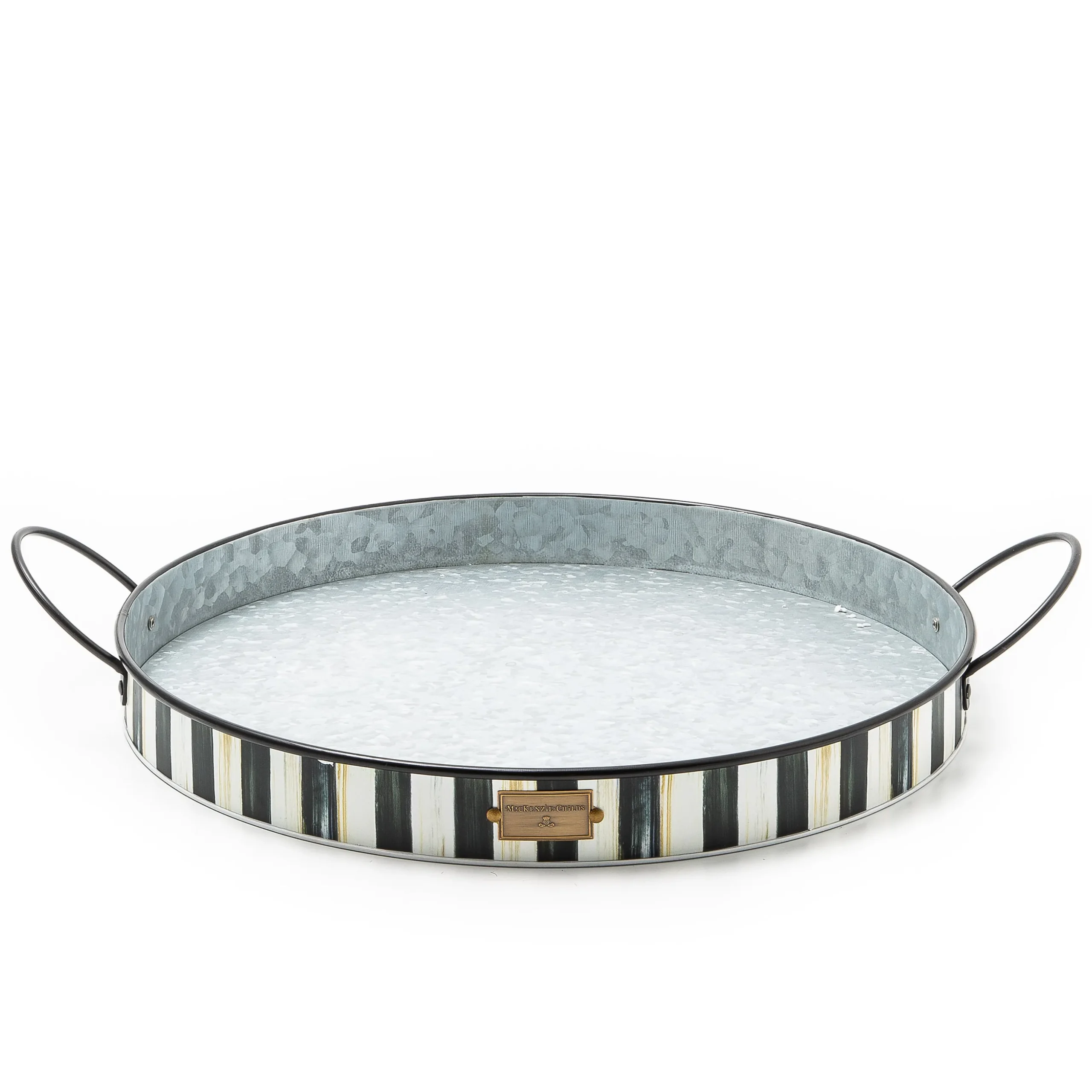 Spectator Galvanized Serving Trays, Set of 2