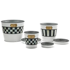 Spectator Pots & Saucers, Set of 3