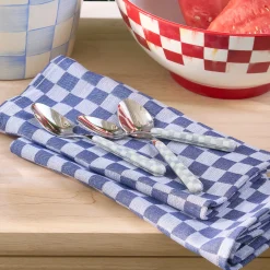 Sterling Check Bistro Flatware 5 Piece Place Setting