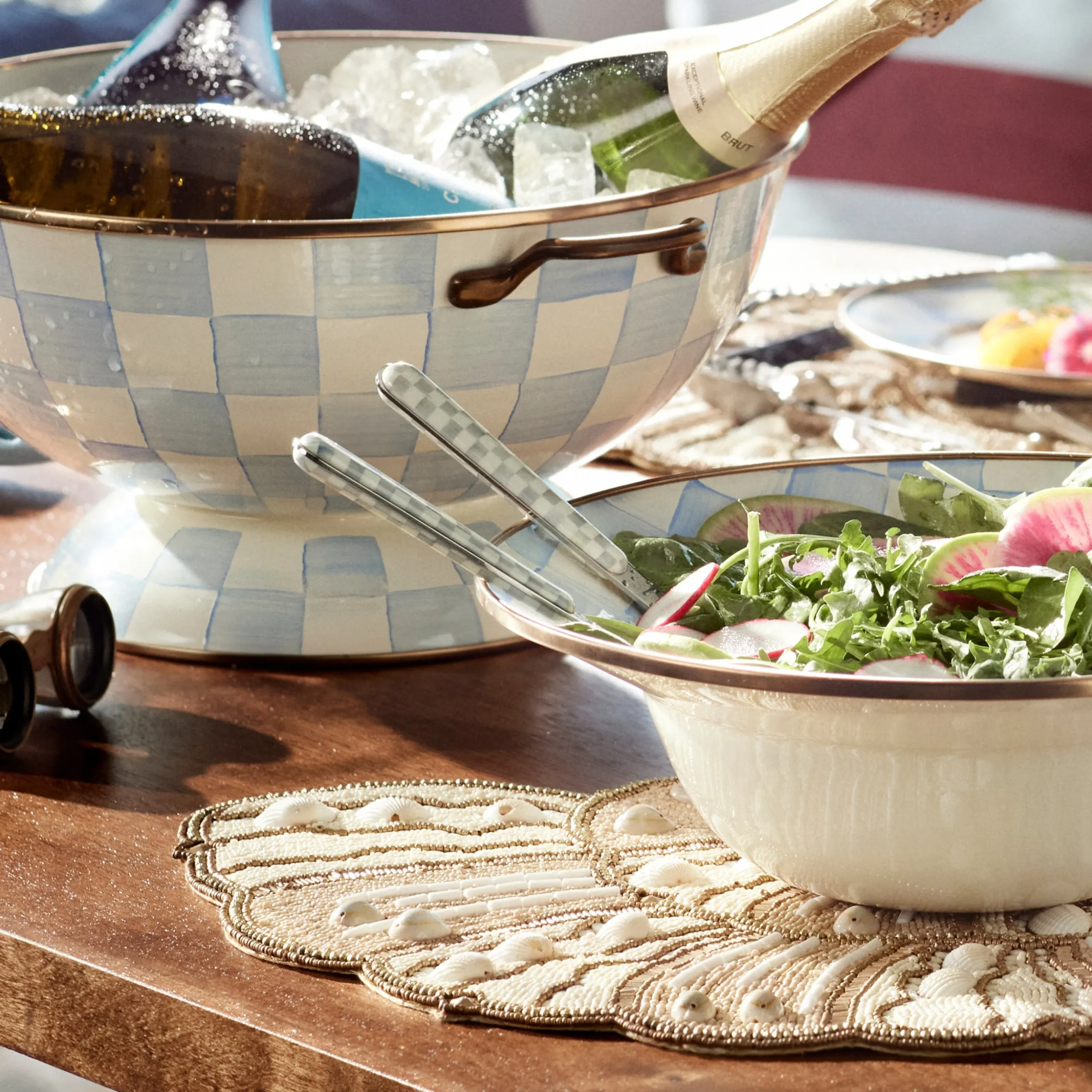 Sterling Check Bistro Salad Serving Set