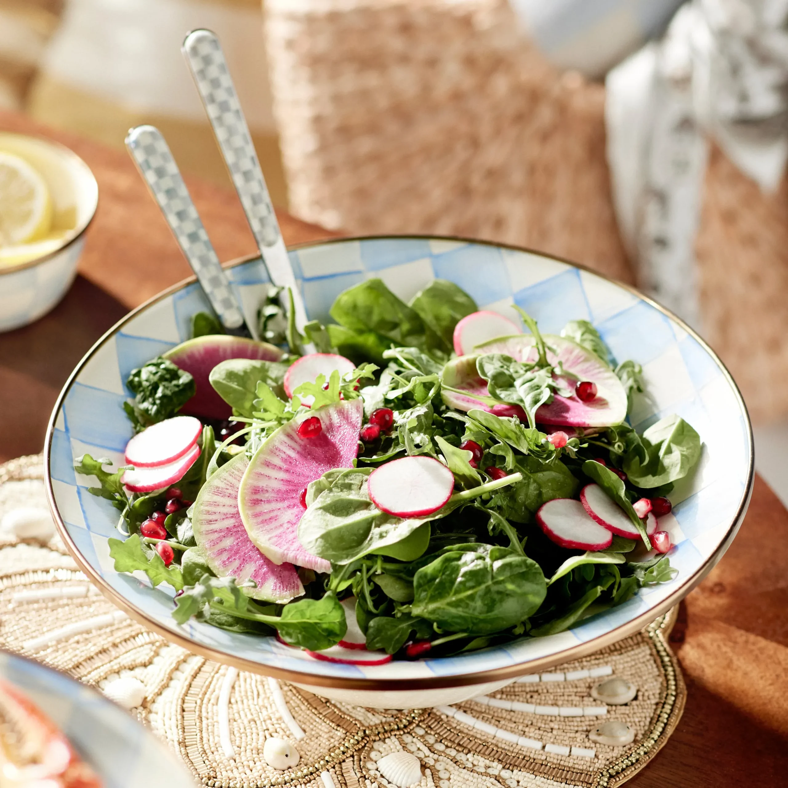 Sterling Check Bistro Salad Serving Set