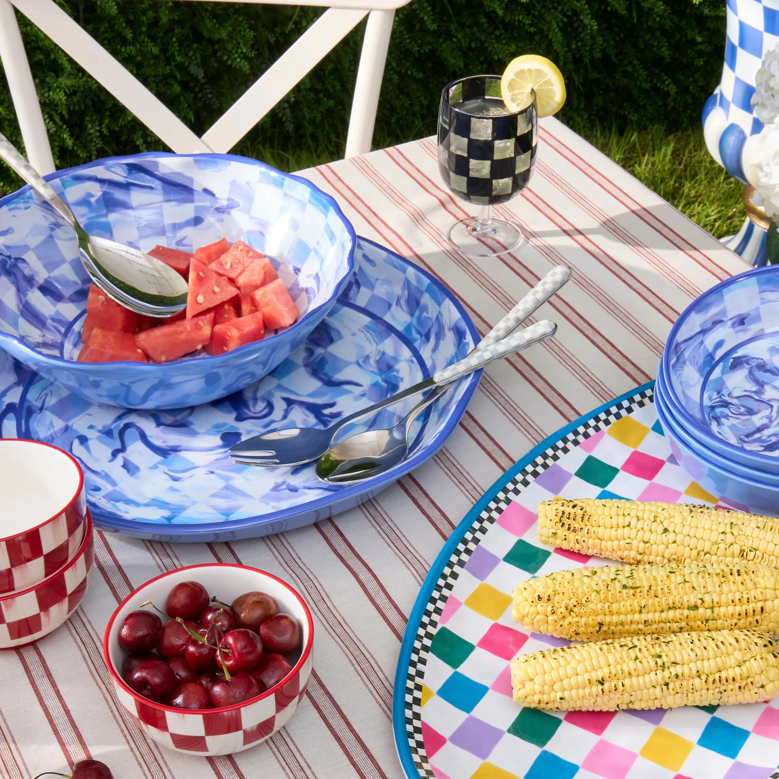 Sterling Check Bistro Salad Serving Set
