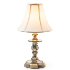 Sterling Check Candlestick Lamp