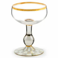 Sterling Check Coupe Glass