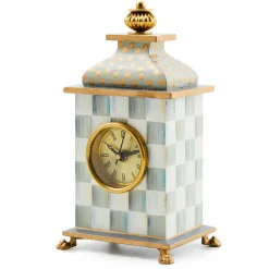 Sterling Check Desk Clock