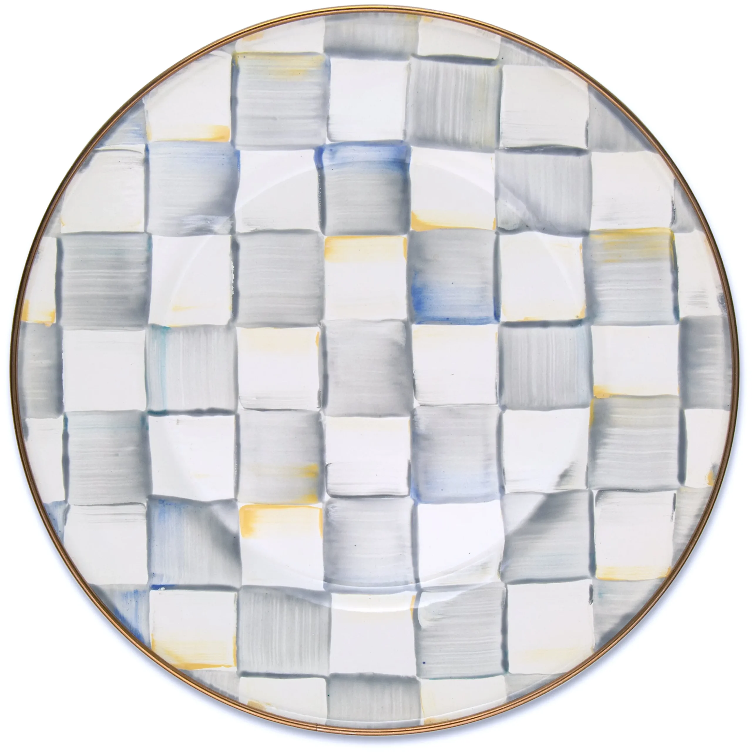 Sterling Check Dinner Plate