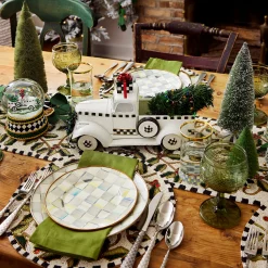 Sterling Check Dinner Plate