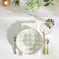 Sterling Check Dinner Plate