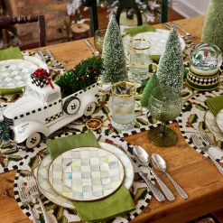 Sterling Check Dinner Plate
