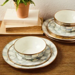 Sterling Check Dinnerware 12pc Complete Set