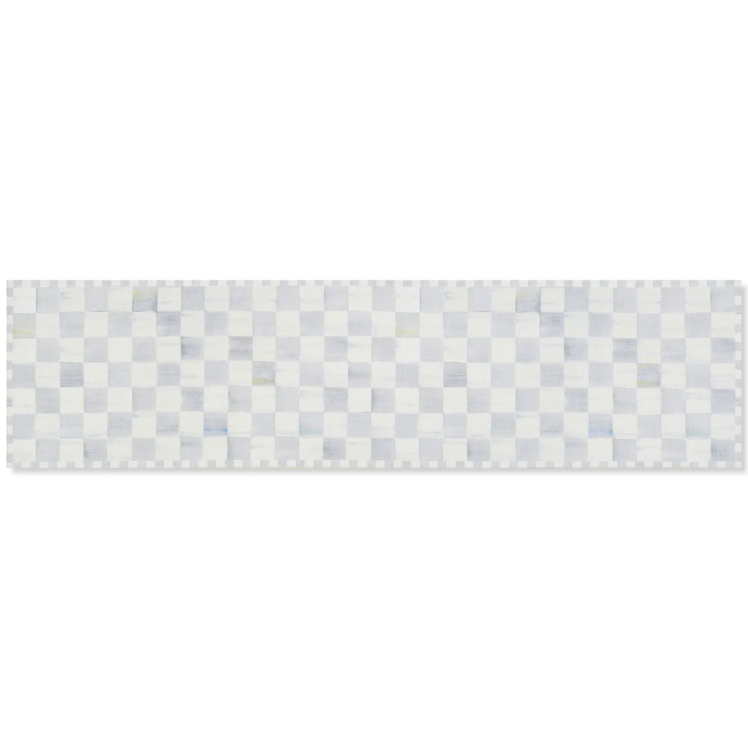 Sterling Checkered 2'6" x 10' Washable Runner