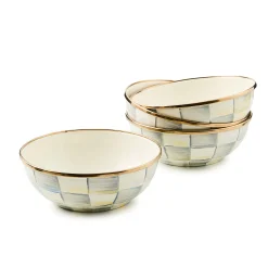 Sterling Check Everyday Bowls, Set of 4