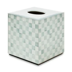 Sterling Check Glass Boutique Tissue Cover