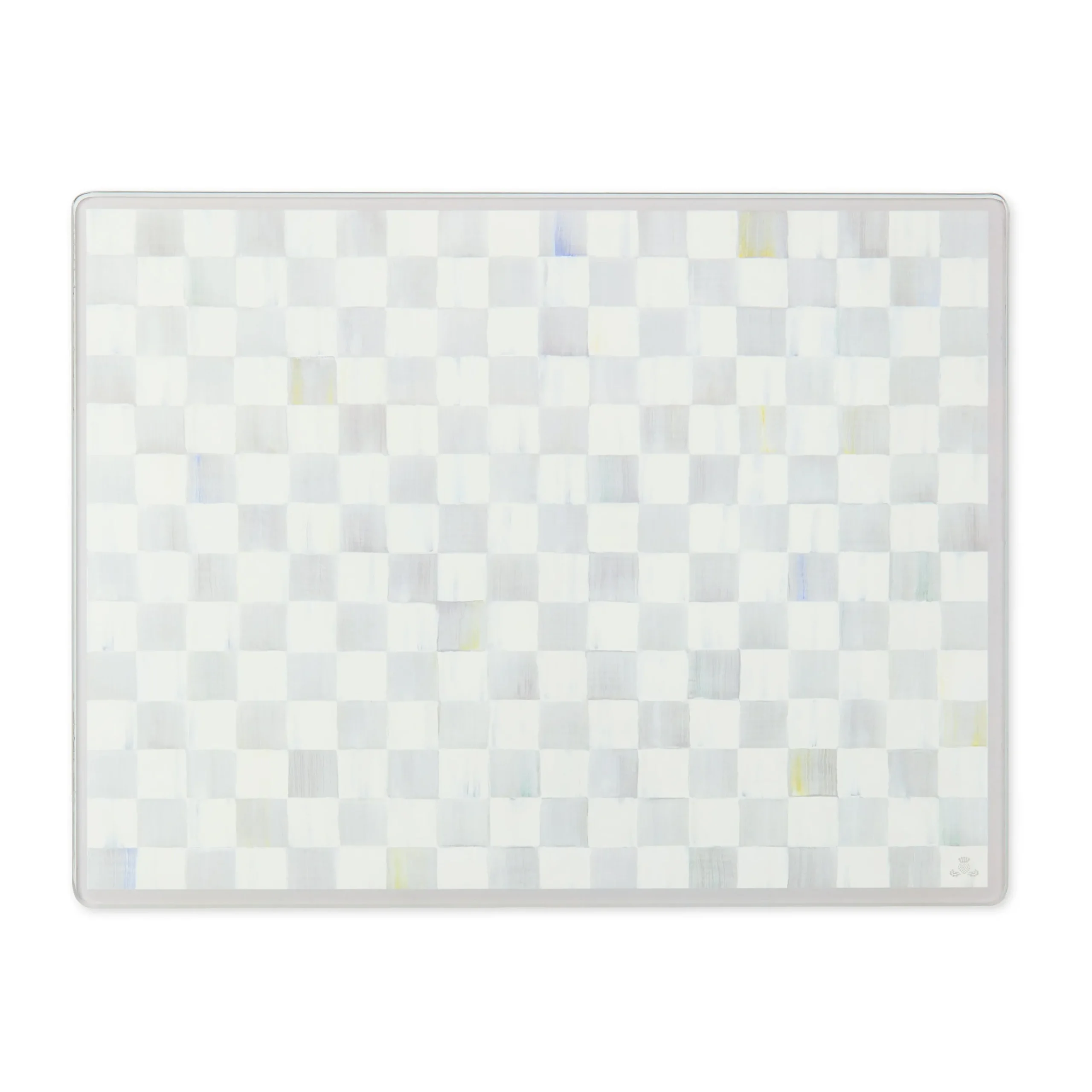 Sterling Check Glass Cutting Boards, Set of 2