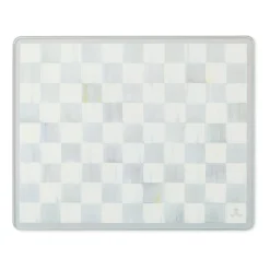 Sterling Check Glass Cutting Boards, Set of 2