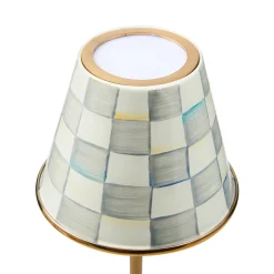 Sterling Check LED Rechargeable Cafe Table Lamp