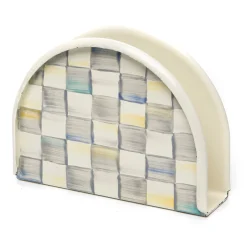 Sterling Check Napkin Holder
