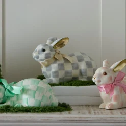 Sterling Check Resting Bunny