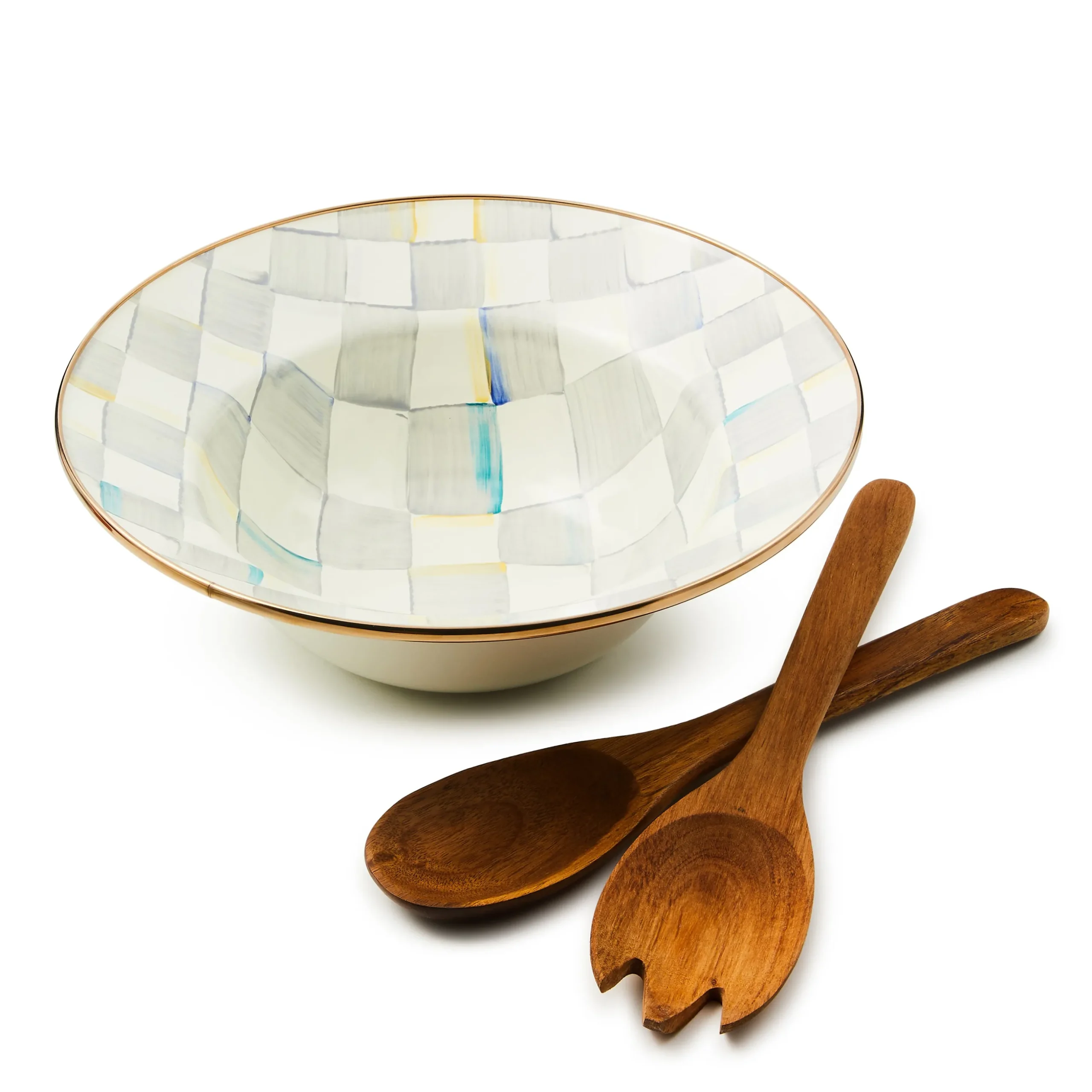 Sterling Check Salad Serving Set