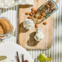 Sterling Check Salt & Pepper Shakers