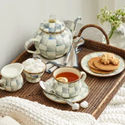 Sterling Check Saucer