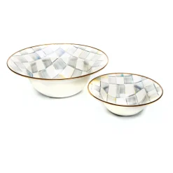 Sterling Check Serving Bowl