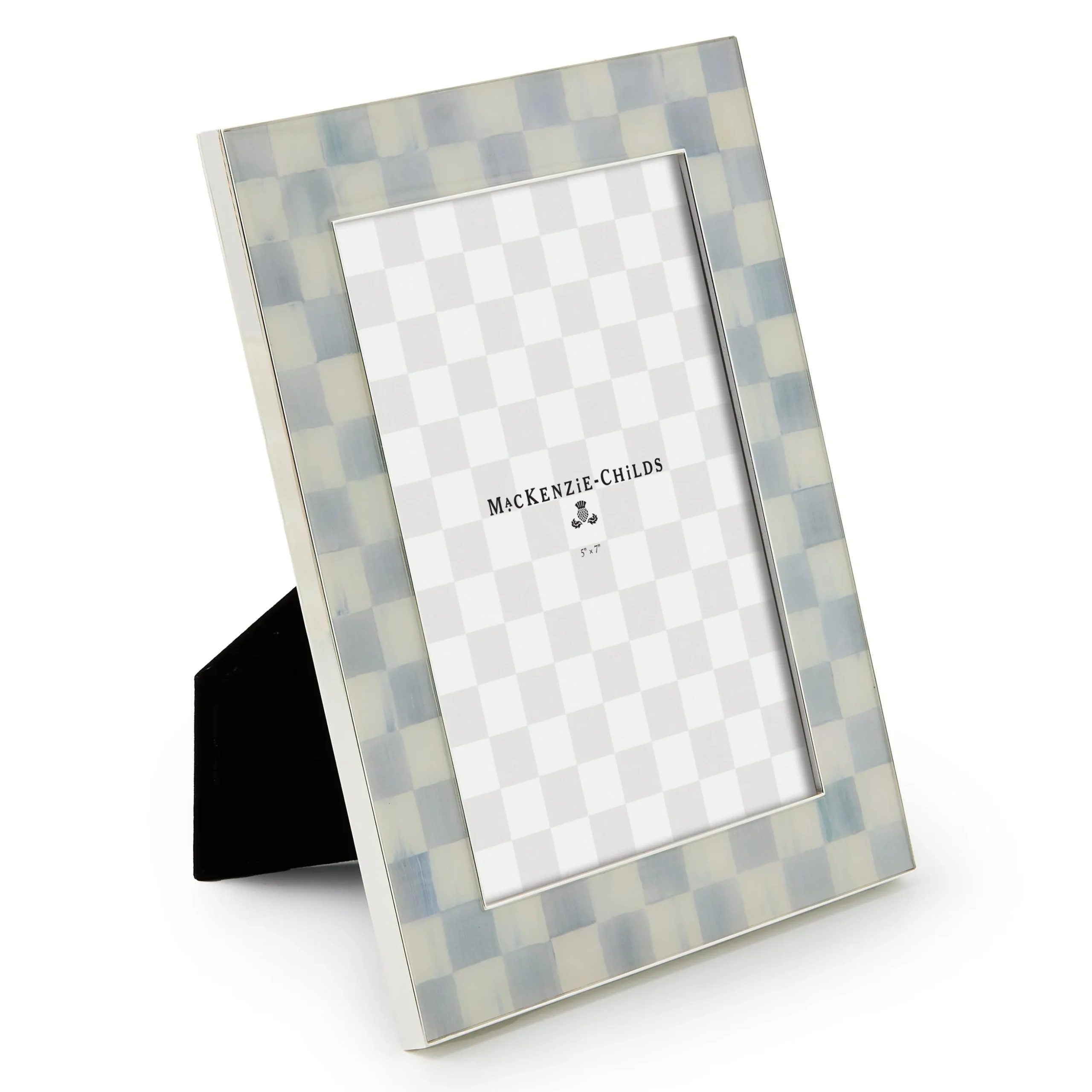 Sterling Check Silver Plated 5"x7" Frame