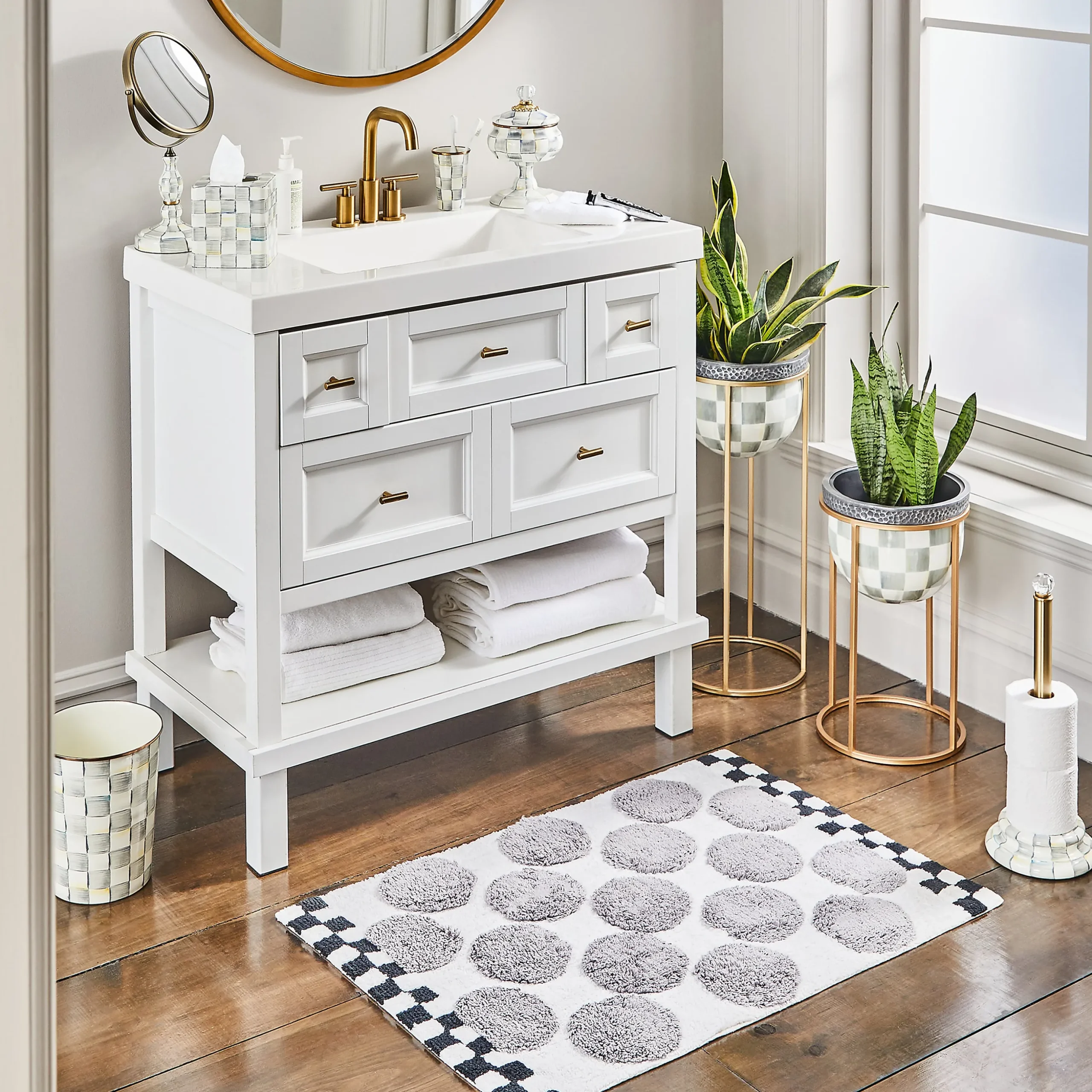 Sterling Check Waste Bin